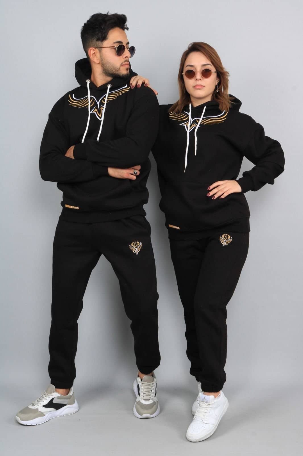 Couples Tracksuit Set, New Model, Top and Bottom Embroidery – Classy Moda